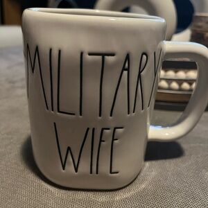 🔥RAE DUNN COFFEE CUP. Military Wife! Never used.
